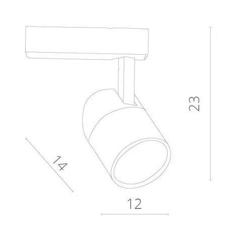 Трековый светильник Arte Lamp Attento A5750PL-1WH