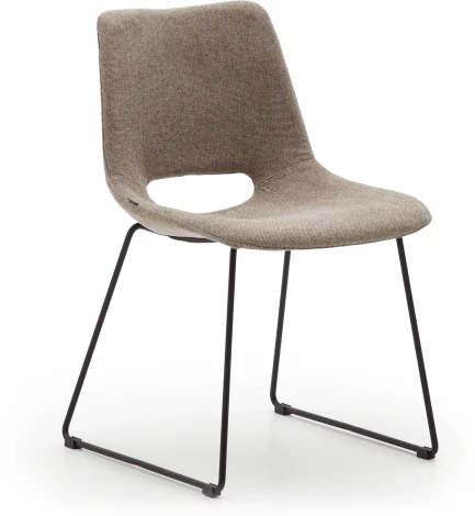 Zahara Стул коричневый с черными стальными ножками La Forma (ex Julia Grup) арт.148500