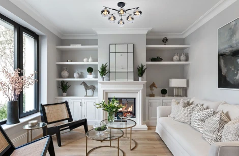 Люстра потолочная на штанге Carom 693/6P E27*60W Black/Chrome