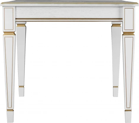 Стол журнальный Васко В 81 белый ясень/золото Mebelik арт.008215