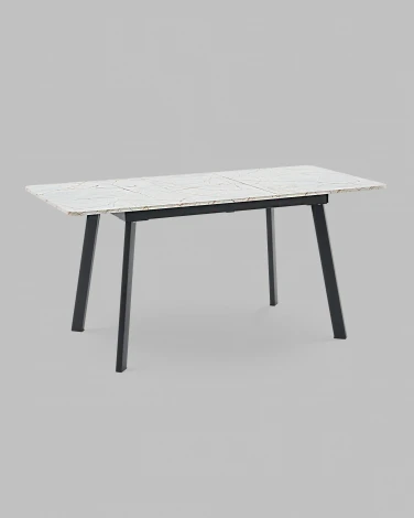 Стол Stool Group Batu new 120-160/80/76 Стол Stool Groupешница ЛМДФ азул оникс подСтол Stool Groupье металл черный УТ000041937