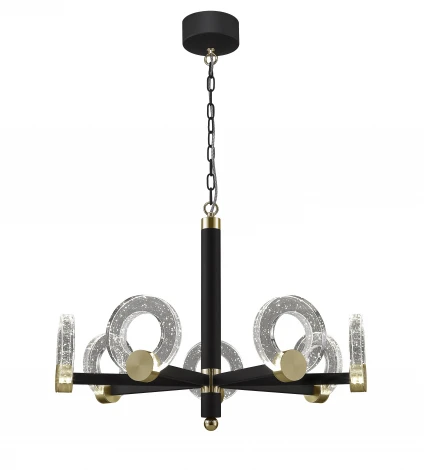 Подвесная люстра Simple Story 1086 1086-LED28PL (220V, хрусталь, на цепи, кольцо)