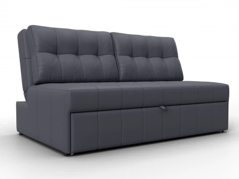 Диван прямой Лига-107 (140) (ЛДСП,Брус,Фанера,Экокожа/Серый) Лига Диванов 134926