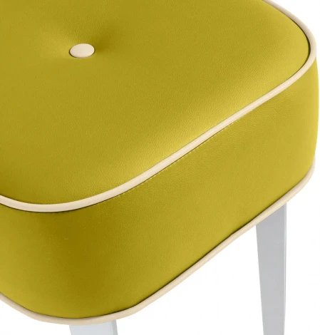 Табурет Handy SQ ОГОГО (арт.434031), (Ткань,Экокожа/Желтый)