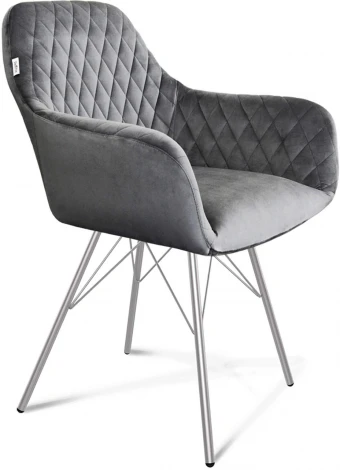 Стул SHT-ST38/S37 угольно-серый/хром лак от фабрики Sheffilton