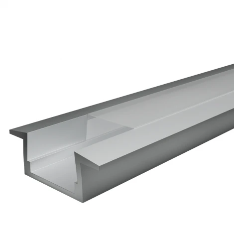 Профиль алюминиевый встраиваемый серый 6х30.4х2000мм Wolta WAP WAP-I-30/6/2000-A