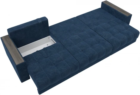 Диван прямой с декором Лига-049 НПБ Лонг Лига Диванов (Велюр) арт.128430