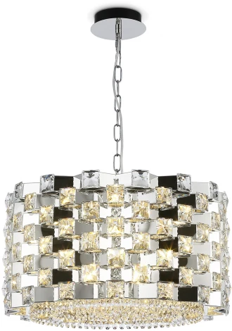 Подвесная люстра с хрусталем Ambrella High Light LH41001 (220V, на цепи, круглые)