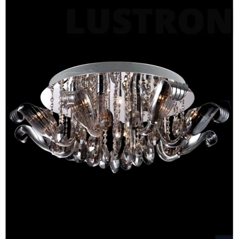 Потолочный светильник Eurosvet 311 311/20 Linsey хром/дымчатый хрусталь LED
