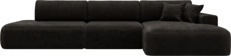 Диван угловой Лига-036 НПБ Модерн Лонг правый угол Лига Диванов (Велюр) арт.127748