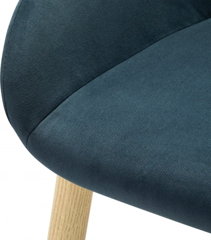 Кресло Kent Diag blue/нат.дуб R-Home арт.410119151h_Diagblue_н.дуб