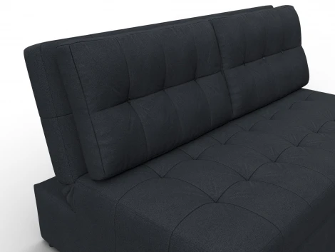 Диван прямой Лига-107 (140) (ЛДСП,Брус,Фанера,Замша/Темно-серый) Лига Диванов 134927