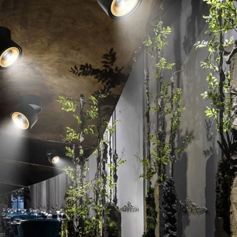 Потолочный светильник круглый Agenda Black+Gold 10W ImperiumLoft Agenda01 (191830-26) (LED, 220V)