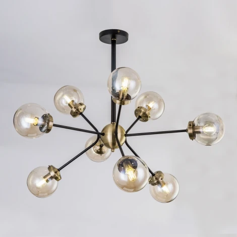 Потолочная люстра на штанге Citilux Планета CL105295 (220V, шарики, молекулы)