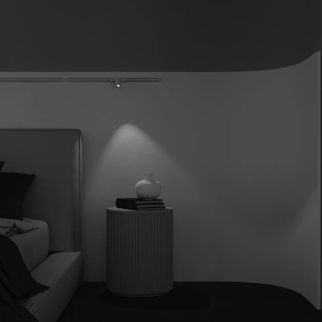 Трековый светильник Focus Led Radity 3000K 5Вт 36° (магнитный) Maytoni Technical TR103-1-5W3K-M-W (48V, круглые)