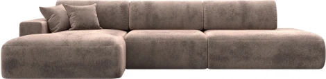 Диван угловой Лига-036 НПБ Модерн Лонг левый угол Лига Диванов (Велюр) арт.127755L