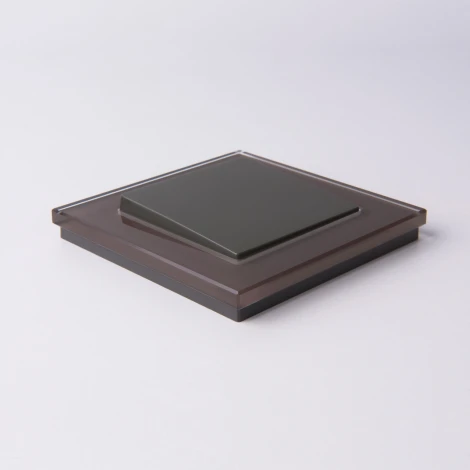 Перекрестный переключатель одноклавишный (серо-коричневый) W1113007 (a050835)