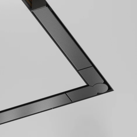 Угол-соединитель 45 встраиваемый под ГКЛ 12,5мм, черный Maytoni Technical Accessories for tracks Exility X TRA239CLS-42.12B