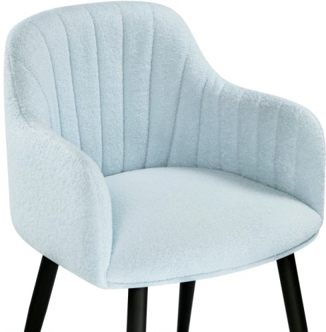 Стул Woodville на металлокаркасе Халли lamb 17 / черный 552086