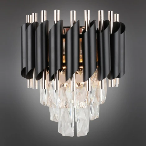 Настенный светильник Omnilux 818 OML-81801-02 (220V, хрусталь)