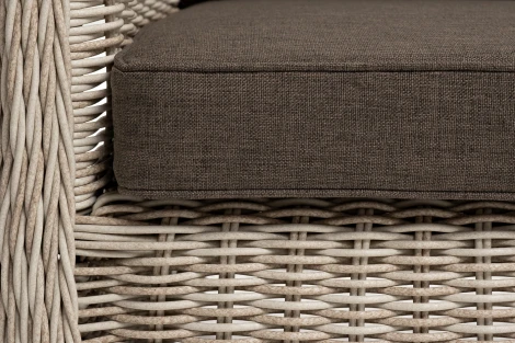 "Гляссе" диван трехместный из искусственного ротанга, цвет бежевый 4SIS арт.УТ-00006457