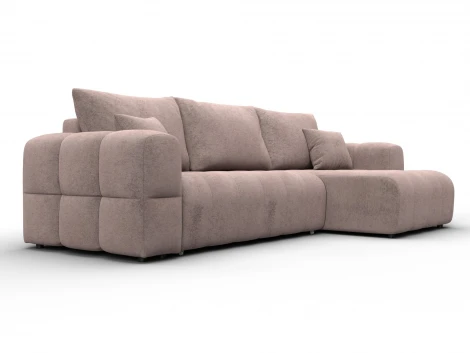 Диван угловой Лига-110 НПБ угол универсальный (ДВП,ДСП,ЛДСП,Брус,Фанера,Велюр/Бежевый) Лига Диванов 136536