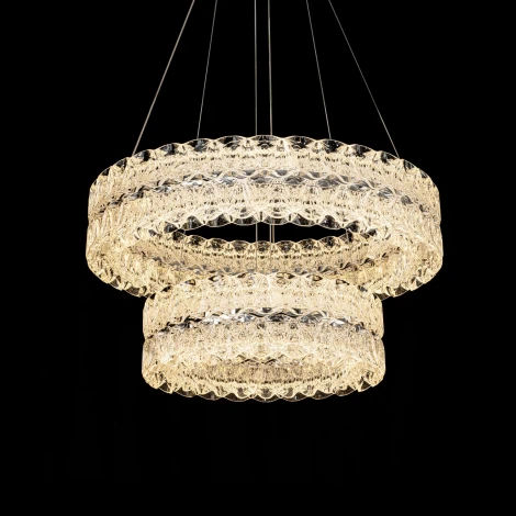 Подвесная люстра светодиодная с пультом с регулировкой цветовой температуры Modelux ML.8185.600.400 CR