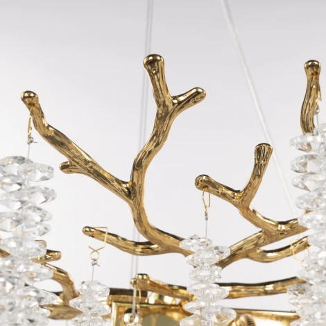 Подвесная люстра хрустальная Arte Milano Milano-2 23210.700.6.E14.A GD (220V, на тросе)