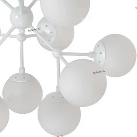 Люстра подвесная Crystal Lux Medea, 18 плафонов, белый