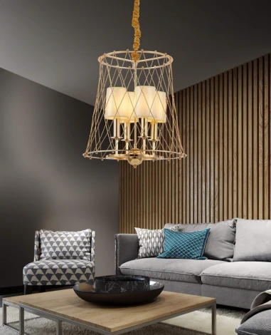 Подвесной светильник Lumina Deco Berton LDP 8013-4 F.GD