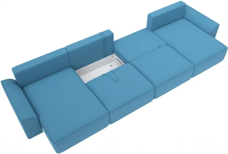 Диван п-образный Лига-048 НПБ лонг Лига Диванов (Рогожка) арт.128342