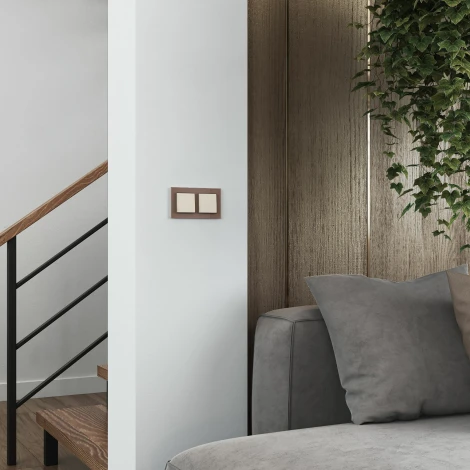 Выключатель одноклавишный (айвори матовый) Werkel W1110062 (a059277)