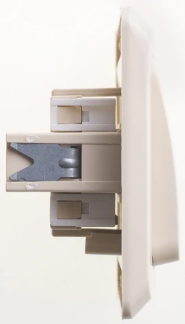 Выключатель встраиваемый двухклавишный (кремовый) Systeme Electric Этюд BC10-002K