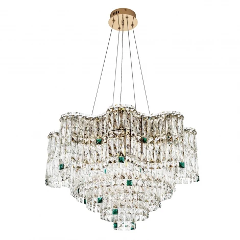 Подвесная люстра хрустальная Modelux MODELUX ML.2315.12 GD