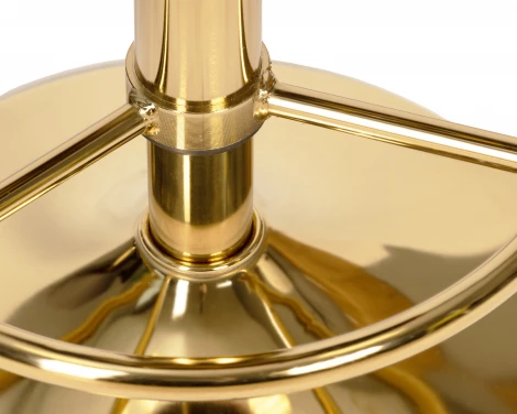 Табурет барный DOBRIN BRUNO GOLD (черный велюр (MJ9-101)) 5008_GoldBase-LM GOLD, цвет сиденья черный (MJ9-101), основания золото