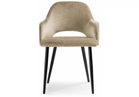 Стул Woodville на металлокаркасе Konor champagne / black 11953