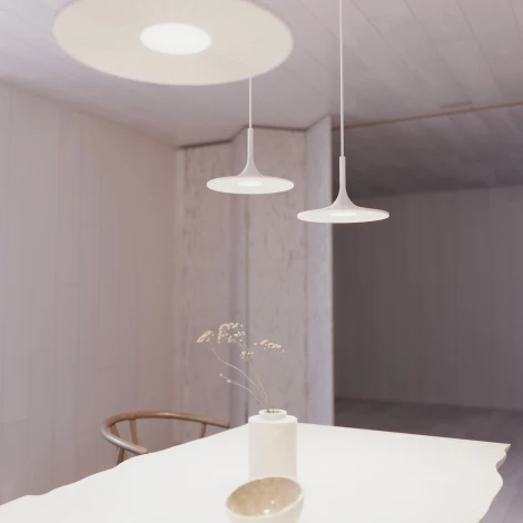 Подвесной светильник LED SP-FIORE-R250-8W Day4000 (WH, 120 deg, 230V) (Arlight, IP20 Металл) 035931 (круглые, летающая тарелка)