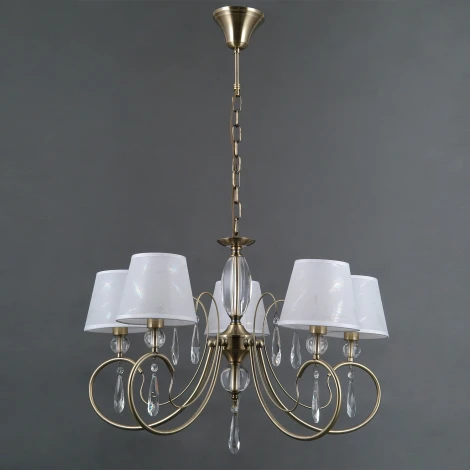 Подвесная люстра ILLUMICO IL0193-5PSQ-24 AB CASTOR (220V, на цепи)