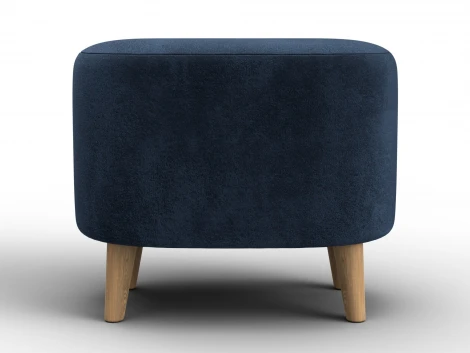 Пуф 003 (ДСП,Фанера/Дерево/Велюр/Синий) Лига Диванов 132359