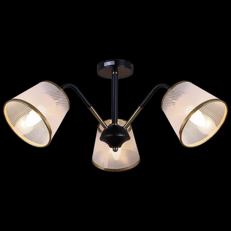Потолочная люстра на штанге ILLUMICO IL0344-3CSQ-79 BK AB (220V)