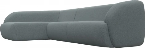 Диван угловой Лига-041 левый угол (Серый/Рогожка) Лига Диванов арт.124716L