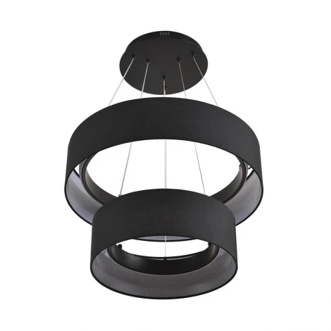 Люстра подвесная Lumion Sava 8373/55L черный, металл/текстиль/силикон LED 55W 3000/4000/6000K 220V