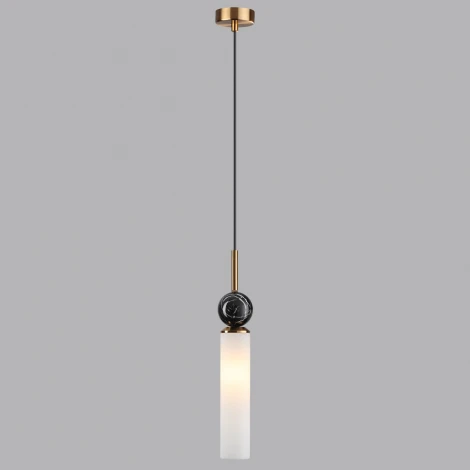 Подвесной светильник Odeon Light Lolla 4361/1 под латунь/металл/стекло/черный мрамор 1*E14 40W 220V LOLLA (на проводе, круглые)