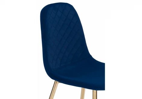 Обеденный стул на металлокаркасе Woodville Dabl dark blue 11923