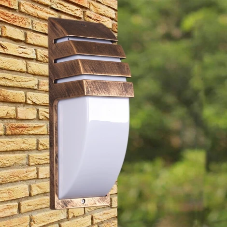 Настенный фонарь уличный Reluce 02304-0.2-001WL BKG (IP44)