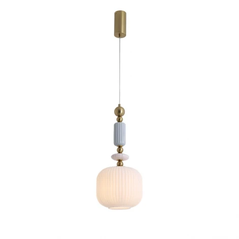 Подвесной светильник Lumion Alegra 8334/1 бронза/белый, металл/керамика/стекло E27 40W 220V (на проводе)