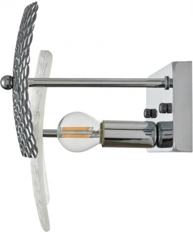 Настенный светильник Lumion Liberti 6588/1W хром/тонированное стекло, металл/стекло E14 1*40W 220V