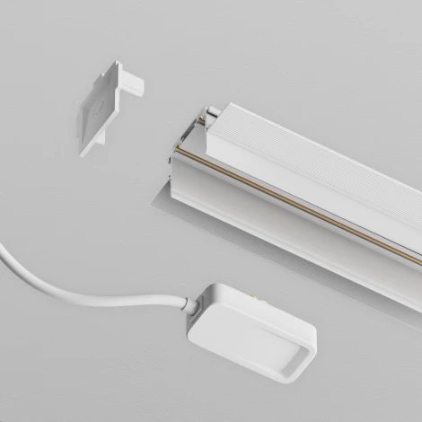 Ввод питания(2м) Radity для встраиваемого монтажа белый (магнитный) Maytoni Technical TRA084B-12W-200