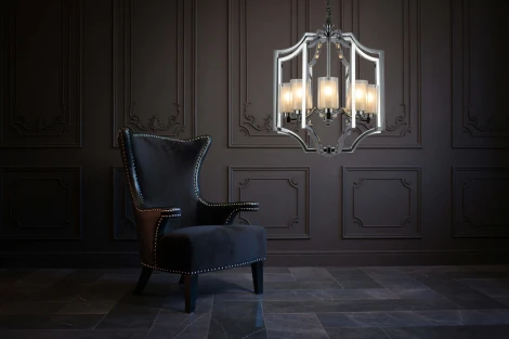 Подвесной светильник Lumina Deco Vigatto LDP 1224-8 CHR (220V, на цепи)