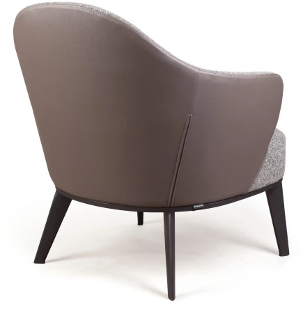 Лаунж Кресло Top Concept Leslie рогожка комби серый